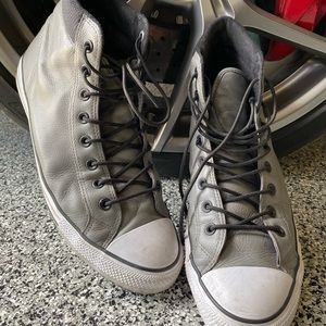 Men’s Converse Gray Leather Converse Size 12